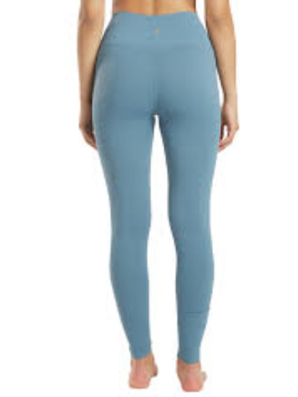 Spiritual Gangster Ribbed High-Waist Leggings in Slate Gray Size Medium